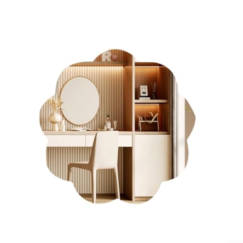 Dekorativer Wandspiegel mit unregelmäßigem Design, perfekt für Wohnzimmer oder Schlafzimmer, verleiht Ihrem Zuhause künstlerische Note (30 x 30 cm) von MoSundi