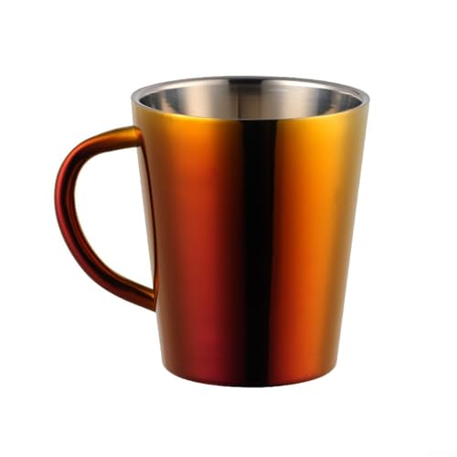 Doppelwandiger isolierter Becher aus Edelstahl halten Sie Ihre Getränke auf optimaler Temperatur mit diesem 300 ml Trinkbecher (rot) von MoSundi