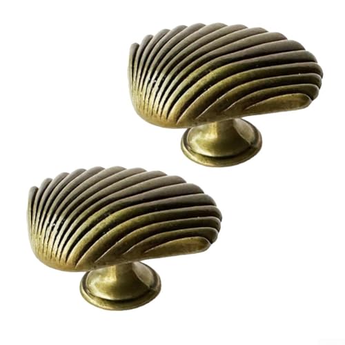 Einzigartiger Muschelgriff aus Zinklegierung, perfekt für die Verschönerung Ihrer Schränke und Möbel mit einfacher Installation (Bronze) von MoSundi