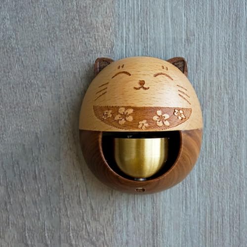 Einzigartiges Lucky Cat Design Türklingel Windspiel mit beruhigender Kupferglocke für Zuhause und Geschäft (Die reiche Katze) von MoSundi