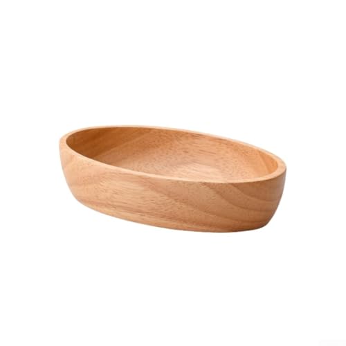 Elegantes Holztablett zum Servieren von Snacks, für Geschirr und getrocknete Früchte, perfekte Dekoration für Dinnerpartys (20 x 12 x 4,5 cm) von MoSundi