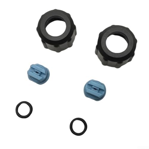 Ersatz-Düsenmutter-Set für Kärcher für PUZZI Serie 81 101 100 200, Teilenummer 4 130001 0, inklusive 2 Düsen, Muttern und Dichtungsringen von MoSundi