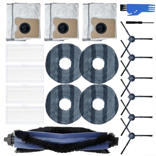 Ersatz-Set für Eufy für Omni C20 Hauptbürste, Wischmopp-Pads, Staubbeutel, Filter und Seitenbürsten Ersatz-Set für Eufy für Omni C20 Hauptbürste, Wischmopp-Pads, Staubbeutel, Filter und Seitenbürsten von MoSundi