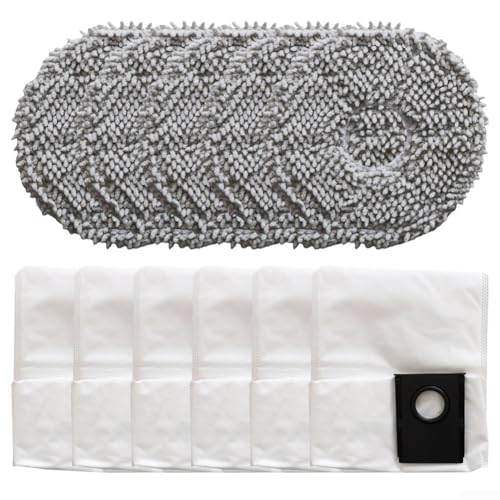 Ersatz-Staubsaugerbeutel und Wischmopp-Pad-Set für Eureka J15 Pro für Ultra-Staubsauger zur Unterstützung von Verstopfung des Luftstroms und besseren Reinigungsergebnissen (A) von MoSundi