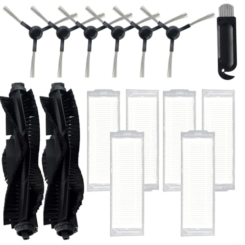 Ersatzbürsten- und Filterset für WYZE WVCR200S Saugroboter 2 Rollen, 6 Seitenbürsten, 6 Filter für eine bessere Reinigung von MoSundi