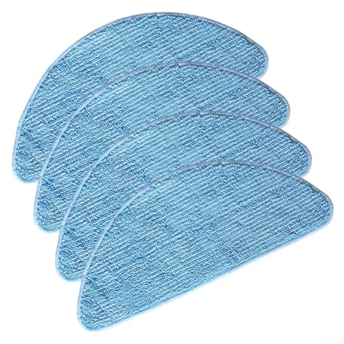Für Bobsweep für Bob PetHair Wischmopp-Tuch-Ersatz, 10 Stück Mikrofaser-Pads, geeignet für effiziente Bodenreinigung und Roboterstaubsauger (4 Stück) von MoSundi
