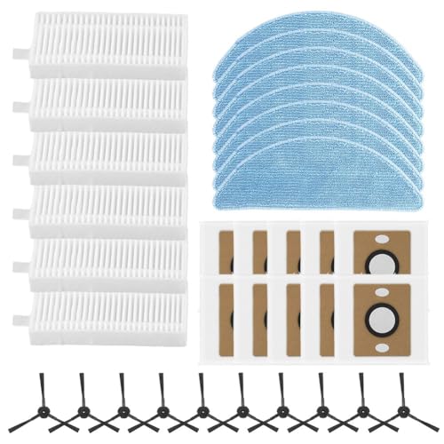 Für Ilife A12 Pro selbstentleerender Roboter-Staubsaugerfilter, Wischtuch, Staubbeutel, Seitenbürsten-Set, Haushaltsreinigungszubehör, Wischmopp-Pads, waschbare Mikrofaser-Boden-Pads Für Ilife A12 Pro selbstentleerender Roboter-Staubsaugerfilter, Wischtuch, Staubbeutel, Seitenbürsten-Set, Haushaltsreinigungszubehör, Wischmopp-Pads, waschbare Mikrofaser-Boden-Pads von MoSundi