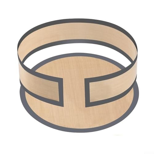 Für Springform Silikon-Backmatte 22,9 cm antihaftbeschichtet und leicht zu reinigen für Kuchenbacken (grau) von MoSundi