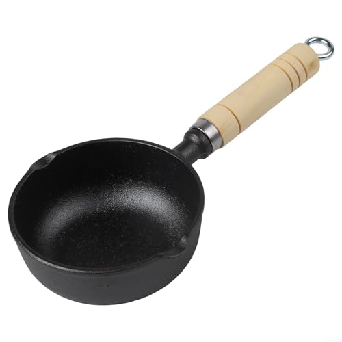 Kleine Pfanne aus Gusseisen zum Kochen von Eiern und Milch, entworfen für den täglichen Gebrauch in der Küche, kompatibel mit Induktionsherden (11 x 4 cm) von MoSundi