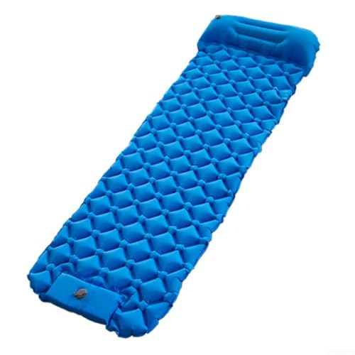 Kompakte Isomatte mit aufblasbarem Kissen für einfachen Transport auf Campingausflügen (Pfauenblau) von MoSundi