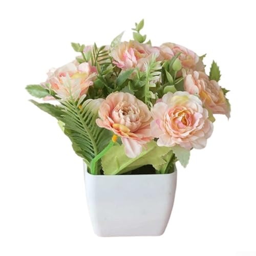 Kompakte künstliche Blumenarrangements, perfekt für Tischplatten oder Böden; Design verleiht überall einen Hauch von Eleganz (A) von MoSundi