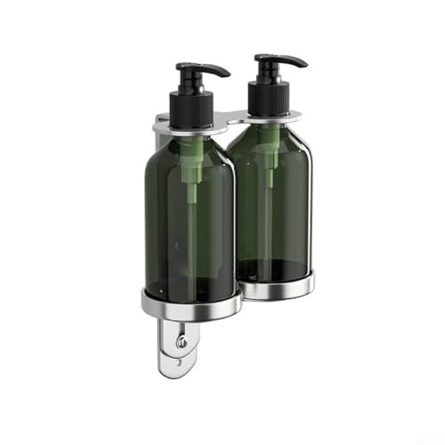 Kompakter Seifenspender zur Wandmontage für Shampoo, Seife und andere Reinigungsmittel (2 Flaschen) von MoSundi