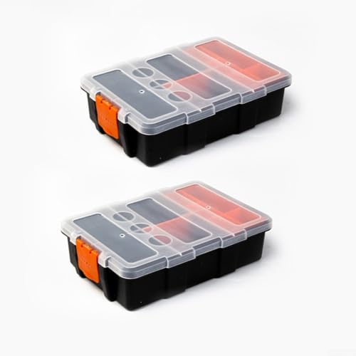 Kompaktes 2-teiliges Sortierbox-Set für einfache Organisation von Angelausrüstung und Bürobedarf von MoSundi