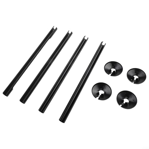 Komplettes Set mit 4 Heizkörperrohrabdeckungen und -manschetten für einfache Anwendung und Rohrschutz von MoSundi