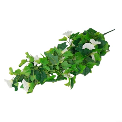Lebensechte dekorative Blumenranke, perfekt für die Verschönerung von Innen- und Außenräumen mit Stil (Morning Glory White) von MoSundi