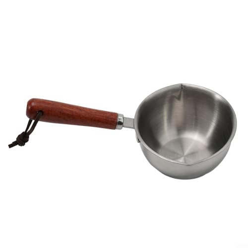 Leichter Edelstahltopf mit Holzgriff für einfache Handhabung in der Küche (150 ml) von MoSundi