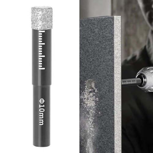Lochöffner mit gelötetem Sechskantschaft, für Beton, trockene Fliesen mit Schweißtechnologie für Haltbarkeit und sichere Bohrfutter-Passform (Hexagonal 5 mm) von MoSundi