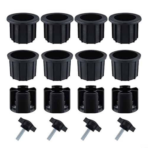 MoSundi Outdoor Sonnenschirm Schirmständer Ersatzteile Basis Loch Abdeckung Ring Set mit Schrauben Ösen Abdeckungen für Terrasse Strand Garten Schirmstangen (16 Stück) von MoSundi