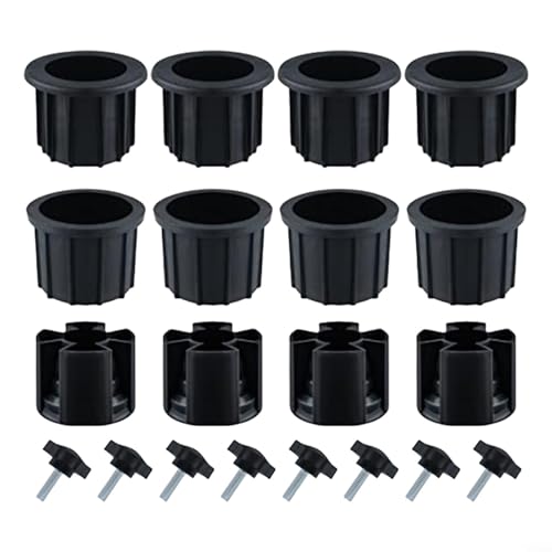 MoSundi Outdoor Sonnenschirm Schirmständer Ersatzteile Basis Loch Abdeckung Ring Set mit Schrauben Ösen Abdeckungen für Terrasse Strand Garten Schirmstangen (20 Stück) von MoSundi