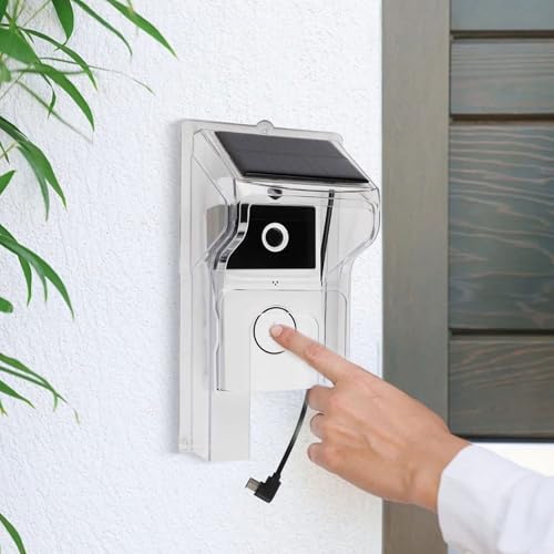 MoSundi WiFi-Türklingel-Kamera mit Solarpanel, wetterfeste Abdeckung, Nachtsicht, Zwei-Wege-Gegensprechanlage (A) von MoSundi