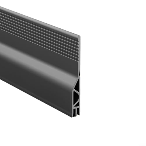 MoSundi Zugluftstopper für Türen, Zugluftstopper für Türen, effektive Schalldämmung und Kälteschutz, 1 m L x 5 cm B (grau) von MoSundi
