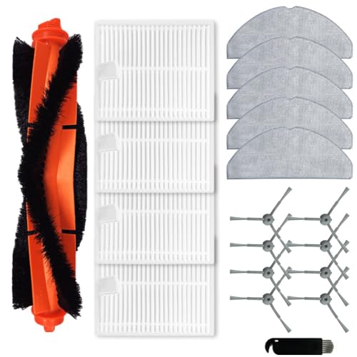 Praktische und langlebige Reinigungslösung, Hauptseitenbürste, Filter-Mopp-Tuch-Set für Lubluelu L20 Roboter-Staubsauger, wiederverwendbare Mikrofaser-Wischmopp-Pads Praktische und langlebige Reinigungslösung, Hauptseitenbürste, Filter-Mopp-Tuch-Set für Lubluelu L20 Roboter-Staubsauger, wiederverwendbare Mikrofaser-Wischmopp-Pads von MoSundi