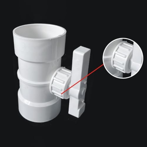 Professionelles PVC-Regelventil für manuelle Luftstromregelung in Entlüftungssystemen (90 mm) von MoSundi