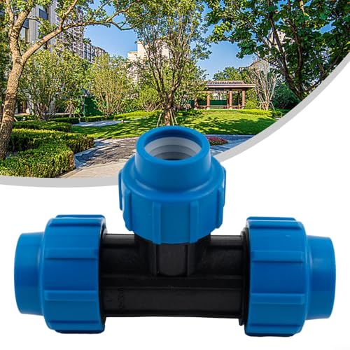 Robuste Wasserrohrverschraubung, 90 Grad T-Stück für effiziente Gartenanwendungen (32 mm x 25 mm x 32 mm) von MoSundi