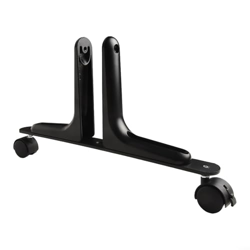 Robuster Sichtschutz Halter mit beweglichen Rollen für flexible Layoutwechsel in Institutionen und Büros (schwarz) von MoSundi