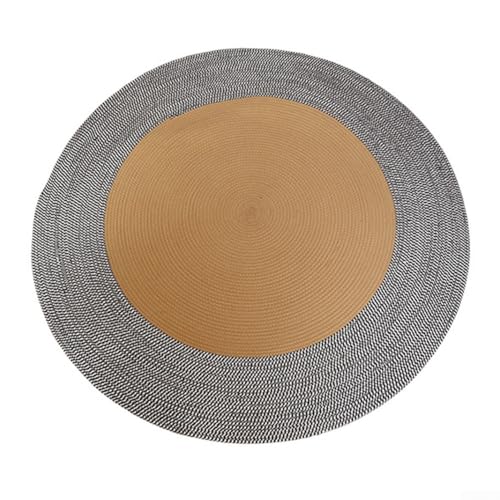 Runder gewebter Jute-Teppich, 45 cm, perfekte Matte für Couchtische und rustikale Heimdekoration in jedem Raum (A) von MoSundi