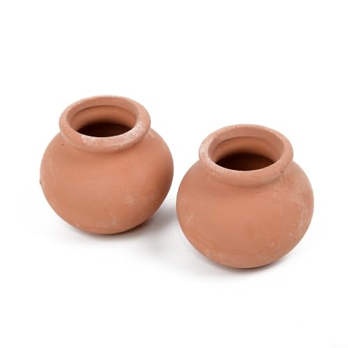 Set mit 2 Mini-Tontöpfen für Schulprojekte und Heim-Frühlingsdekoration (3#) von MoSundi