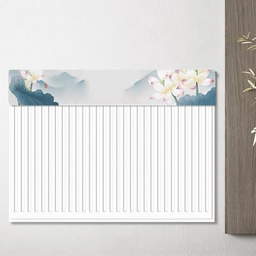 Staubdichte Heizkörperabdeckung mit atmungsaktivem Samtmaterial, stilvoller und funktionaler Heizungsschutz, hilft Ihr Zuhause sauber zu halten und verbessert die Ästhetik des Innenraums (120 cm) von MoSundi
