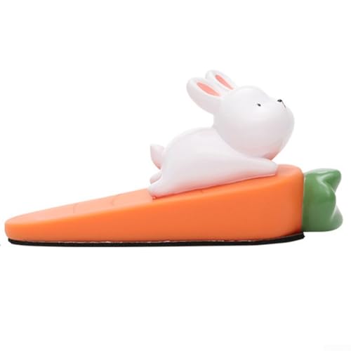 Tier-Cartoon-Türstopper-Keil aus PVC und Emaille mit rutschfestem Korn-Design und weicher Unterseite für sicheren Türhalt und Bodenschutz (C) von MoSundi
