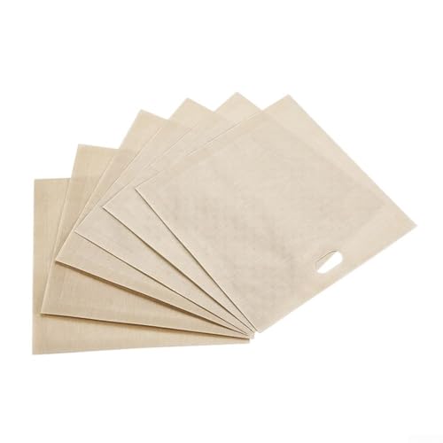 Toasterbeutel 10 Stück, wiederverwendbare Sandwichbeutel mit Hitzebeständigkeit für müheloses Kochen und Reinigen (16 x 16,5 cm) von MoSundi