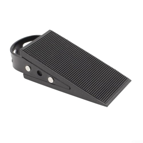 Türbegrenzer aus Edelstahl mit Gummiunterseite für leisen Türbetrieb und zuverlässigen Schutz für verschiedene Türtypen (schwarz) von MoSundi