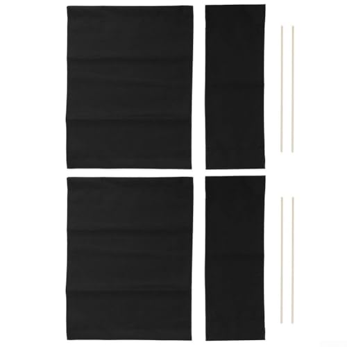 Verschönern Sie Ihren Sitzplatz mit unseren funktionalen und stilvollen Baumwollstoffbezug-Sets (schwarz) von MoSundi