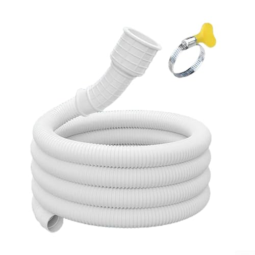 Wasserschlauch mit sicherer Klemme für effiziente Waschmaschinen-Entwässerung (2 m) von MoSundi