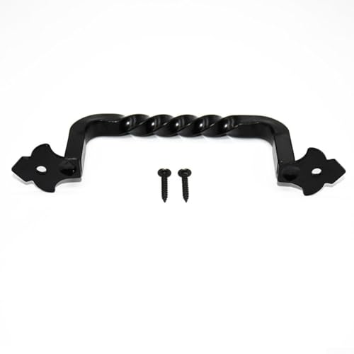 Widerstandsfähige Scheunentür-Zug-Hardware aus massivem Stahl für Vintage-Stil für Gartentüren, Schuppentüren, Schränke, Schiebetüren und Zauntüren (128 mm) von MoSundi