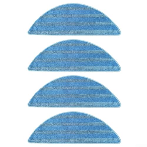 Wischmopp-Pads speziell zur effektiven Reinigung von Böden und passen perfekt auf Ihr Roboter-Staubsaugermodell (4er-Pack) von MoSundi