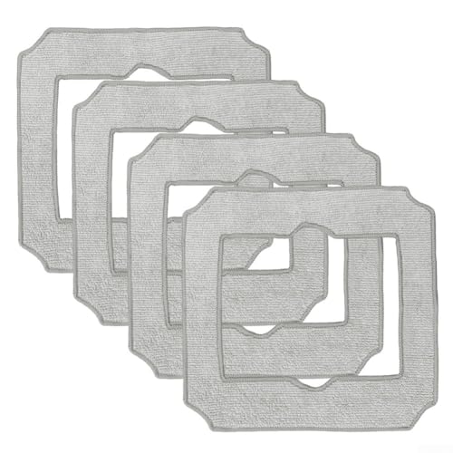 Wischpad-Set für Ecovacs für Winbot Mini, Ersatz-Wischmopp, Ersatzteile, Zubehör, 4/10 Stück, entworfen für die Aufnahme von Schmutz und Wasser von Fensteroberflächen (4 Stück) von MoSundi
