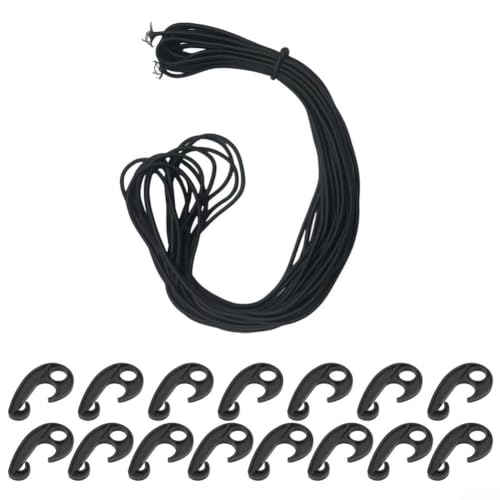 Zuverlässiges Gepäcknetz für sicheren Transport, robustes Netz für verschiedene Gegenstände (15 Haken + elastisches Seil) von MoSundi