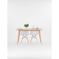 Klappbarer Esstisch Aus Massivem Eichenholz Und Eichenfurnier, Funktionstisch, Küchentisch, Raumwunder von MoWoodworkStore