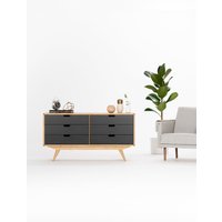 Special Offer For Charlene Kommode, Sideboard, Credenza Mit Sechs Schubladen von MoWoodworkStore