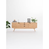 Lowboard Ganz Aus Massivem Eichenholz, Sideboard, Rtv Schrank, Kommode von MoWoodworkStore