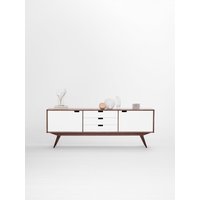 Heim - Sideboard, Nussbaum Und Weiß, Mid-Century Modern, Fernsehtisch von MoWoodworkStore