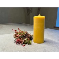 Solitärkerze Xxl 18cm Aus Bienenwachs von Moarhof