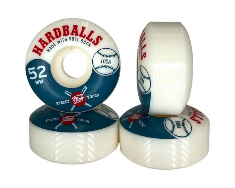 Mob Skateboards Skateboard MOB Wheels Skateboard-Rollen HARDBALLS 100A 52mm (4er Set) von Mob Skateboards