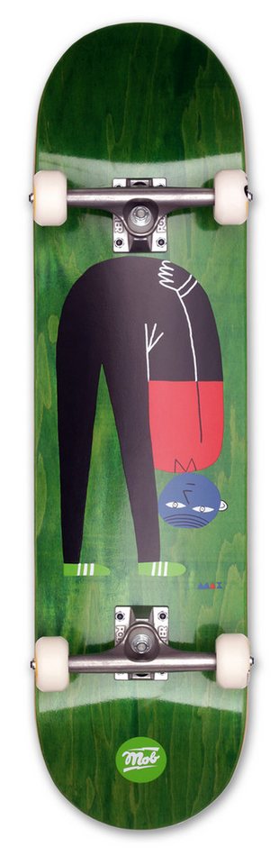 Mob Skateboards Skateboard Perspective 8.375 Complete - Komplettboard 32.125 x 8.375 Zoll (fertig montiert -, 1-St., MOB Perspective Design - Grün), Board aus Ahornholz - Skateboard für Jugendliche, Erwachsene von Mob Skateboards