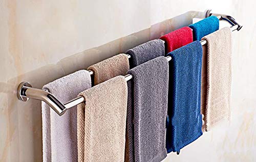 Handtuchhalter mit Doppelstange, Wandmontage, Handtuchhalter, Edelstahl, für Küche oder Badezimmer, 90 cm von Moban