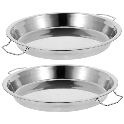 2Stücke Dampfteller mit Griff Hochtemperaturbeständig für Gedämpfte Speisen Wie Gemüse und Buffets und Partys 2Stücke Dampfteller mit Griff Hochtemperaturbeständig für Gedämpfte Speisen Wie Gemüse und Buffets und Partys von Mobestech